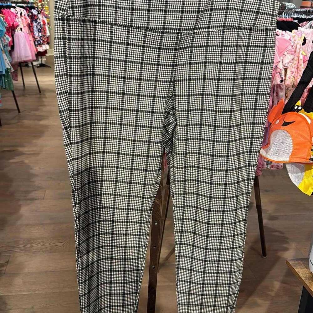 Style & Co Ladies Black Plaid Pants